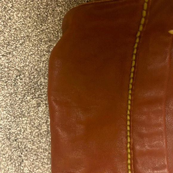 49 square miles  large bag beautiful leather pristine new condition used under 5 - Picture 10 of 16
